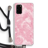 Abstract Painting Pink: Samsung Galaxy S20 Plus Transparant Hoesje met koord