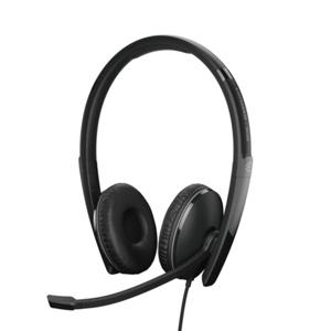 EPOS 1000221 On Ear headset Telefoon Kabel Stereo Zwart Volumeregeling, Microfoon uitschakelbaar (mute)