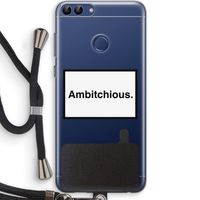 Ambitchious: Huawei P Smart (2018) Transparant Hoesje met koord Ambitchious: Huawei P Smart (2018) Transparant Hoesje met koord