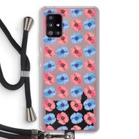 Klaproosjes: Samsung Galaxy A51 5G Transparant Hoesje met koord