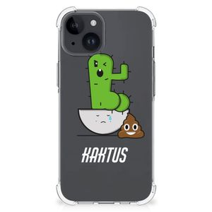 iPhone 15 Plus Stevig Bumper Hoesje Cactus Poo