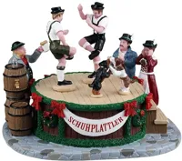 Lemax leapin&apos; lederhosen kerstdorp tafereel 2025