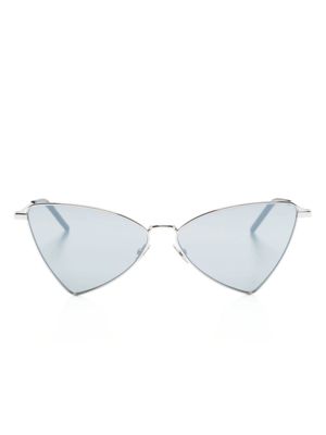 Saint Laurent Eyewear lunettes de soleil Jerry à logo embossé - Noir