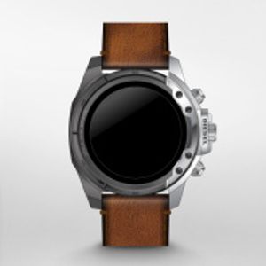 Horlogeband Smartwatch Diesel DZT2024 Leder Bruin 22mm