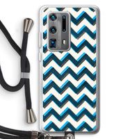 Onderbroken lijn: Huawei P40 Pro Plus Transparant Hoesje met koord