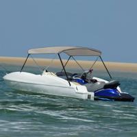 VidaXL Biminitop 2 bogen 180x150x110 cm grijs