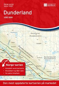 Wandelkaart - Topografische kaart 10121 Norge Serien Dunderland | Nord