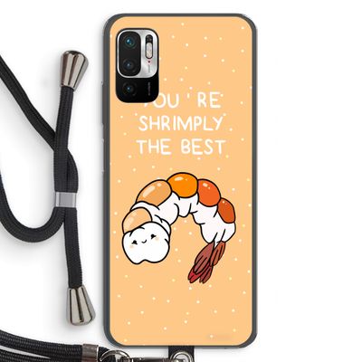 You're Shrimply The Best: Xiaomi Redmi Note 10 5G Transparant Hoesje met koord