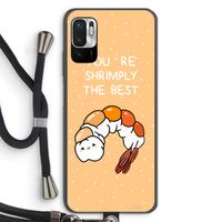 You're Shrimply The Best: Xiaomi Redmi Note 10 5G Transparant Hoesje met koord