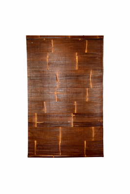 Rolgordijn bamboe zwart 150 x 200 cm