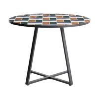Kave Home Tella tuintafel Ø120 cm Meerkleurig