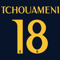 Tchouameni 18 (Officiële Real Madrid Away Bedrukking 2023-2024)
