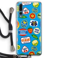 Fruitsticker: Huawei P20 Pro Transparant Hoesje met koord