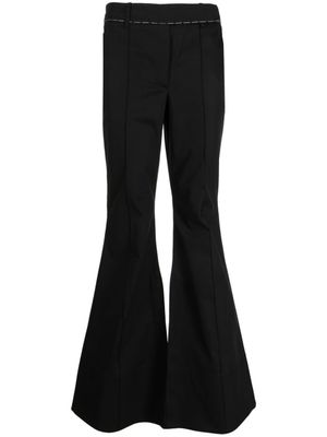 Nackiyé pantalon Mick à coupe évasée - Noir