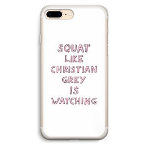 Christian Grey: iPhone 7 Plus Transparant Hoesje