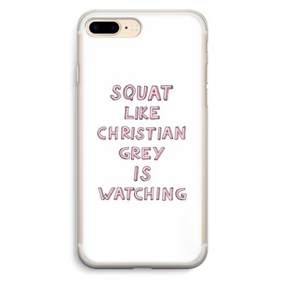 Christian Grey: iPhone 7 Plus Transparant Hoesje