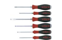 Wiha Schroevendraaierset 530HK6 | 6-delig sleuf / PH | meercomponentengrepen | 6-kant-mes / aanzet | 1 stuk - 21250