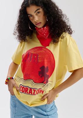 Harper & Yve T-Shirt Club Corazon | Geel