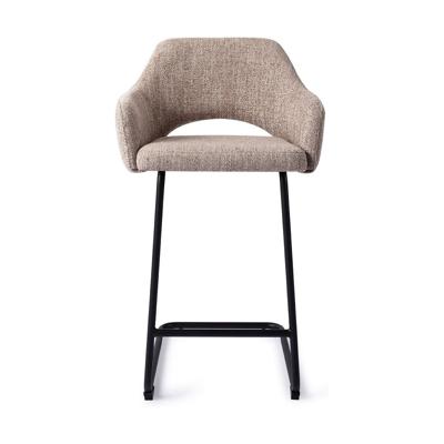 Jesper Home Yanai barkruk H65 Biscuit Beach arch black