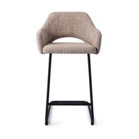Jesper Home Yanai barkruk H65 Biscuit Beach arch black