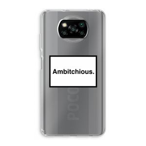 Ambitchious: Xiaomi Poco X3 Pro Transparant Hoesje