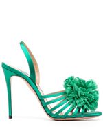 Aquazzura sandales Love Carnation 105 mm en daim - Vert - thumbnail