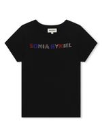 SONIA RYKIEL ENFANT t-shirt en coton à logo strassé - Noir - thumbnail