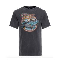 King Kerosin Acid Wash T-Shirt Street Fire -S