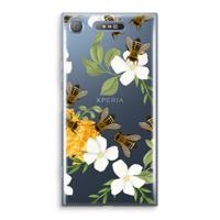 No flowers without bees: Sony Xperia XZ1 Transparant Hoesje