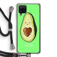 Avocuddle: Samsung Galaxy A12 Transparant Hoesje met koord