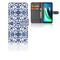 Motorola Moto G9 Play | E7 Plus Hoesje Flower Blue - thumbnail
