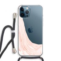 Peach bath: iPhone 12 Pro Transparant Hoesje met koord