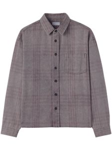 John Elliott chemise en coton à carreaux - Gris