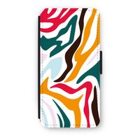 Colored Zebra: iPhone 8 Flip Hoesje