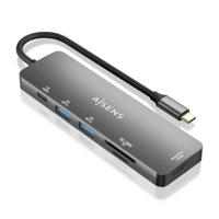 Hub USB Aisens ASUC-6P016-GR Grijs (1 Stuks) Hub USB Aisens ASUC-6P016-GR Grijs (1 Stuks)