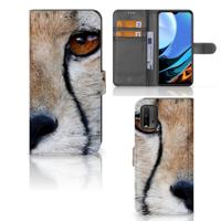 Xiaomi Redmi 9T | Poco M3 | Telefoonhoesje | Met pasjeshouder | Cheetah