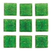 30x stuks vierkante mozaiek steentjes groen 2 x 2 cm   - - thumbnail