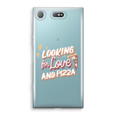 Pizza is the answer: Sony Xperia XZ1 Compact Transparant Hoesje