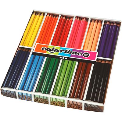 Creativ Company Driehoekige jumbo kleurpotloden - basiskleuren, 144st.