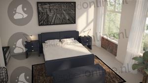 Opberg boxspring 200 x 200 cm- stofkleur 7016