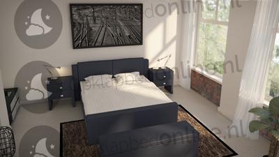 Elektrische boxspring 160 x 220 cm- stofkleur 7016