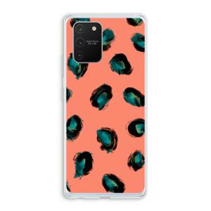 Pink Cheetah: Samsung Galaxy S10 Lite Transparant Hoesje