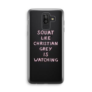 Christian Grey: Samsung Galaxy J8 (2018) Transparant Hoesje