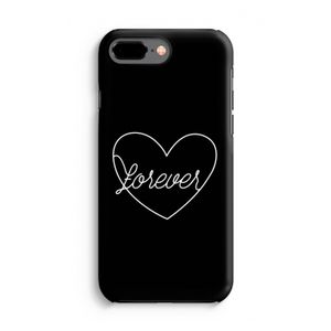 Forever heart black: iPhone 7 Plus Tough Case