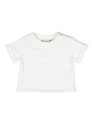 Bonpoint t-shirt en coton à cerises brodées - Blanc