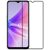 Basey OPPO A77 Screenprotector Tempered Glass Full Cover - OPPO A77 Beschermglas Screen Protector Glas