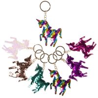 Decopatent® Uitdeelcadeaus 12 STUKS Unicorn - Eenhoorn Sleutelhangers - thumbnail