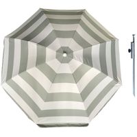 Parasol - zilver - D120 cm - incl. draagtas - parasolharing - 49 cm - thumbnail