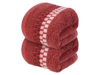 LIVARNO home 2 Gastendoekjes 30 x 50 cm (Rood)