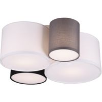 LED Plafondlamp - Plafondverlichting - Trion Hotia - E27 Fitting - 4-lichts - Rond - Meerkleurig - Aluminium - thumbnail